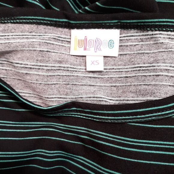 Lularoe Women's Black and Green Dress - Picture 4 of 4